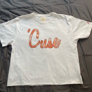 White Syracuse crop top! Size M. Brand new.